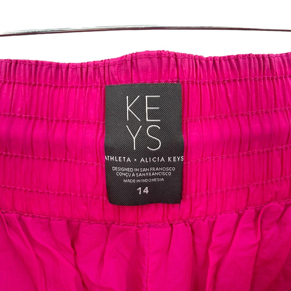 Athleta x Alicia Keys High Waist Utility Pants Pink Fuschia 14 - Picture 3 of 10